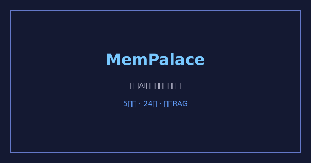 MemPalace：开源AI记忆系统完全指南，24天获5万星的开源新星-China AI Hub